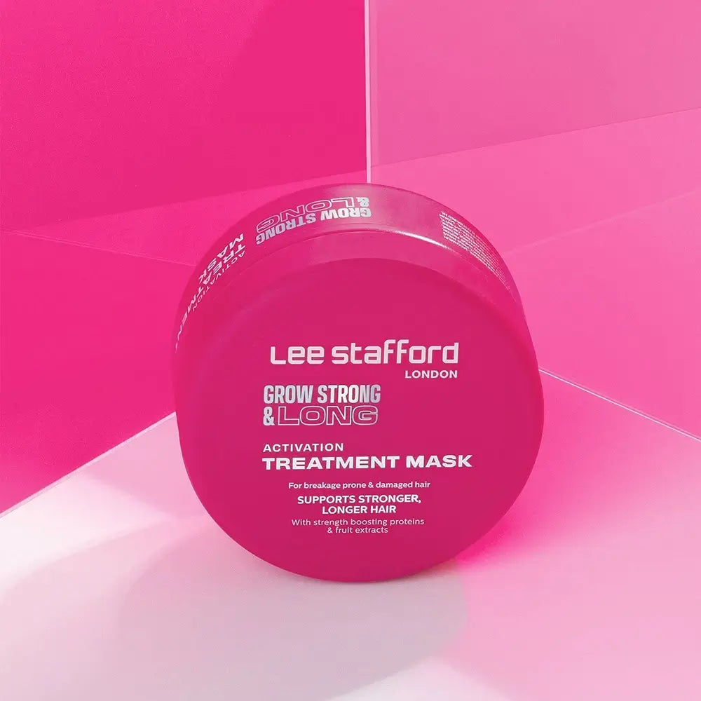 LEE STAFFORD Grow Strong&Long Aktivierungsmaske - Haarkur mit intens feuchtigkeitsspendenden Inhaltsstoffen und haarwuchsfördernden Inhaltsstoffen zur Hydratation der Kopfhaut und zur Kräftigung des Haares - 200 ml