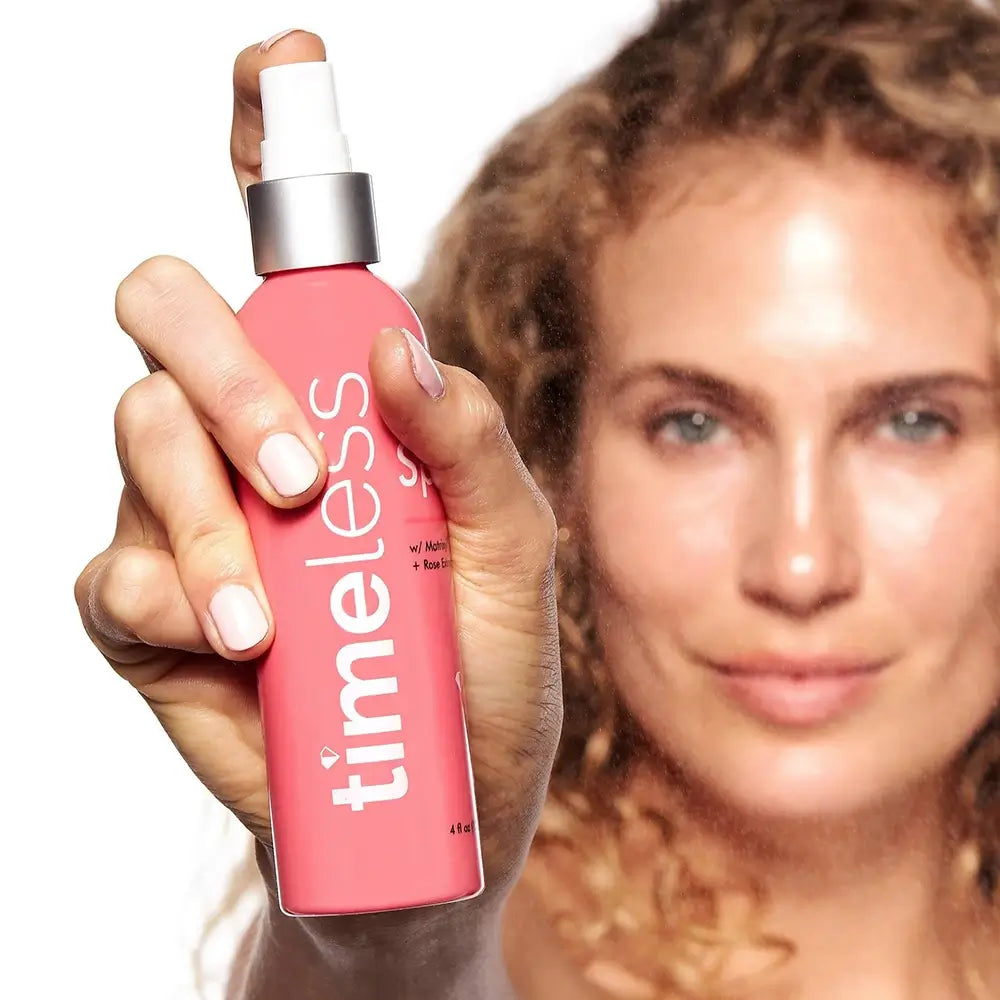 Timeless Skin Care Matrixyl 3000 Spray für Gesicht mit Rosenextrakt - Intensive Feuchtigkeit und Anti-Falten-Effekt, 120 ml