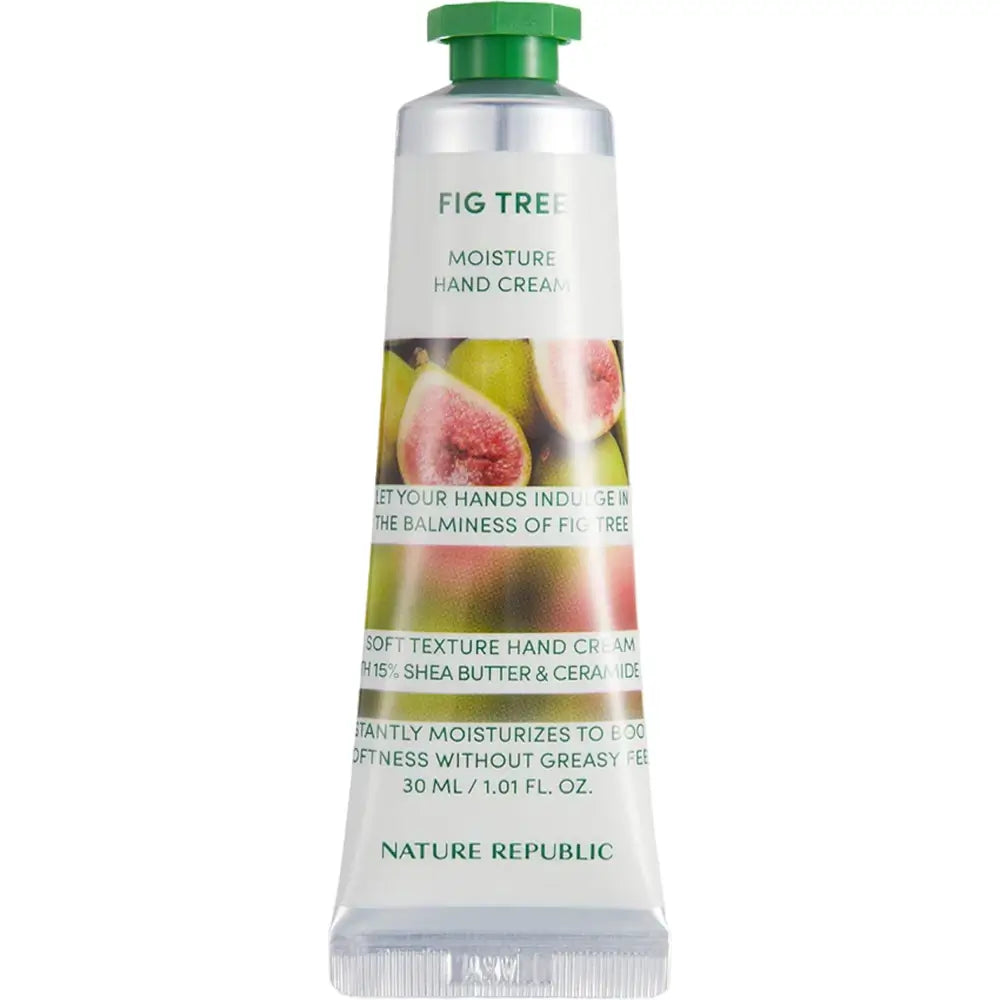 NATURE REPUBLIC Hand and Nature Feigenbaum Handcreme - Intensive Feuchtigkeitspflege und Reparatur mit Sheabutter, 30 ml