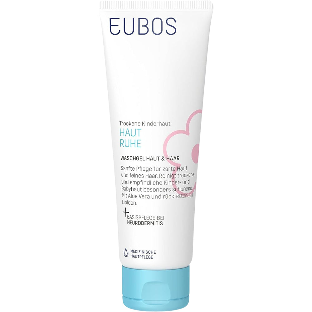 EUBOS Haut Ruhe Reinigungsgel für Haut und Haar, 125 ml