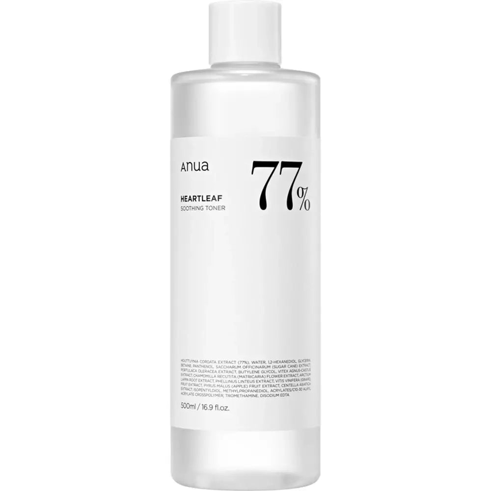 ANUA Heartleaf 77% Beruhigendes Toner - Beruhigt, Spendet Feuchtigkeit & Kontrolliert Talg, 500 ml