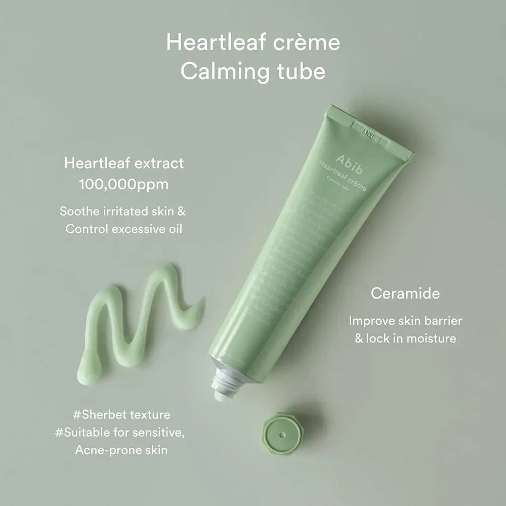 ABIB Heartleaf Gesichtscreme - Feuchtigkeitsspendend und entzündungshemmend, 75 ml