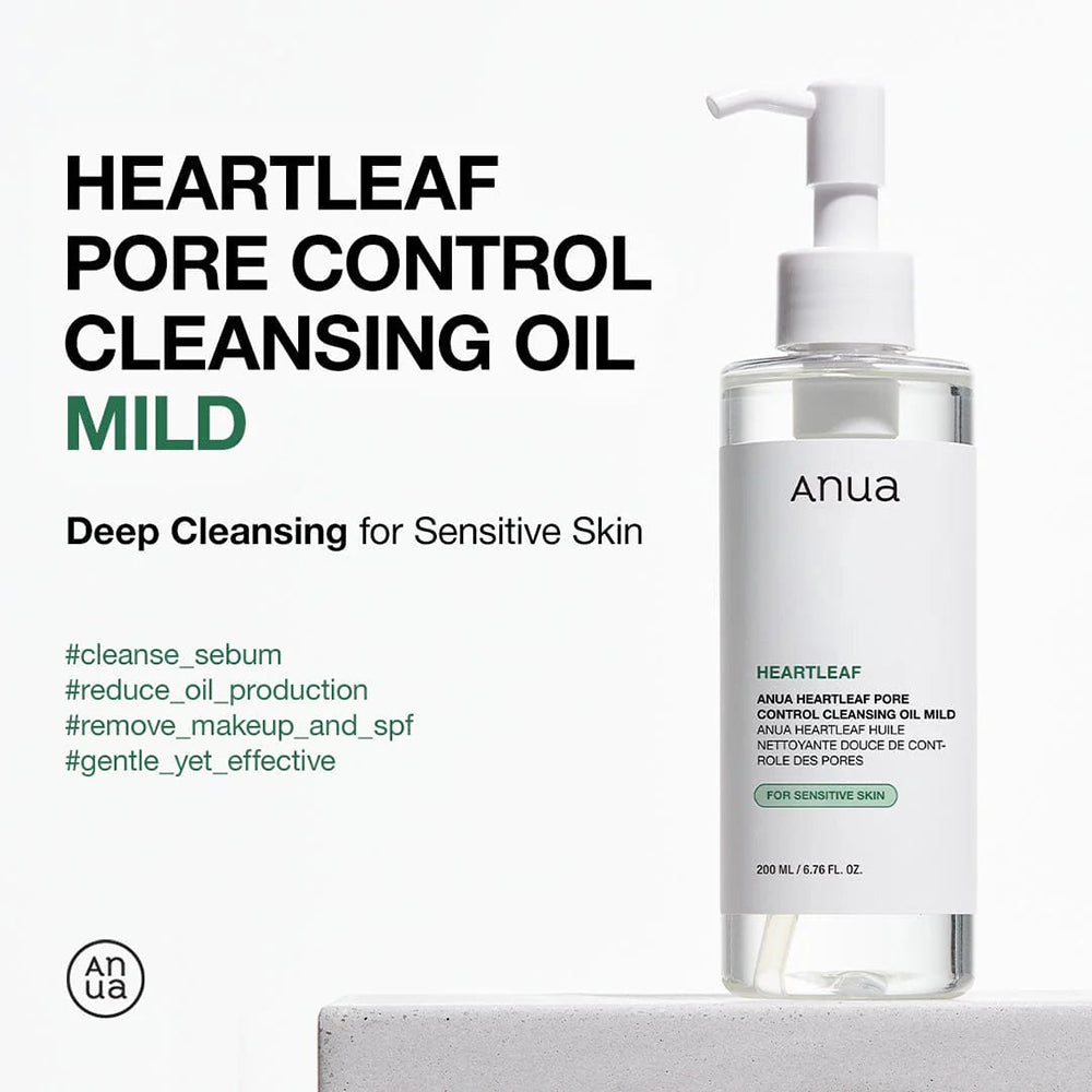ANUA Heartleaf Porenkontrollierendes Reinigungsöl Mild, 200 ml