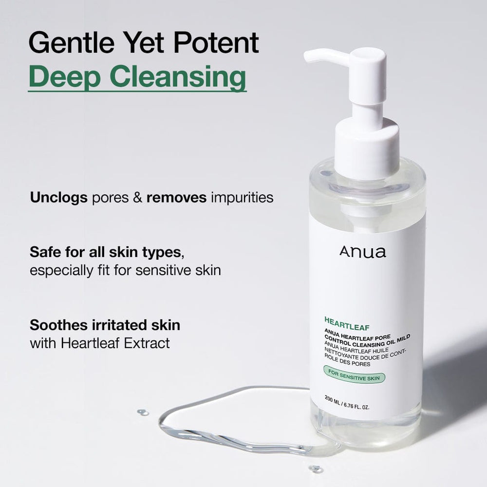 ANUA Heartleaf Porenkontrollierendes Reinigungsöl Mild, 200 ml