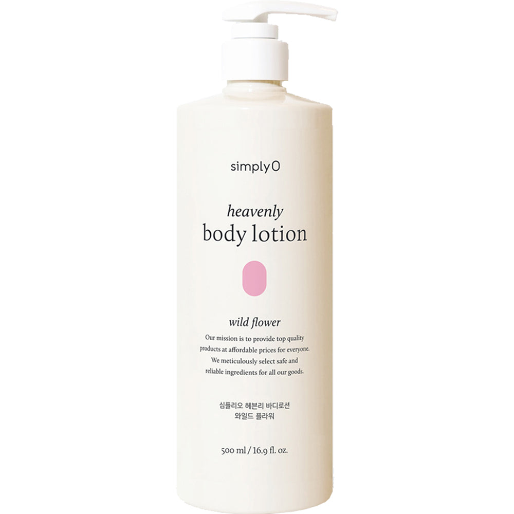 SIMPLYO Heavenly Body Lotion Wild Flower - Körperlotion mit Sheabutter und natürlichen Ölen, die zur Hautfeuchtigkeit und zum Hautkomfort beitragen - 500 ml