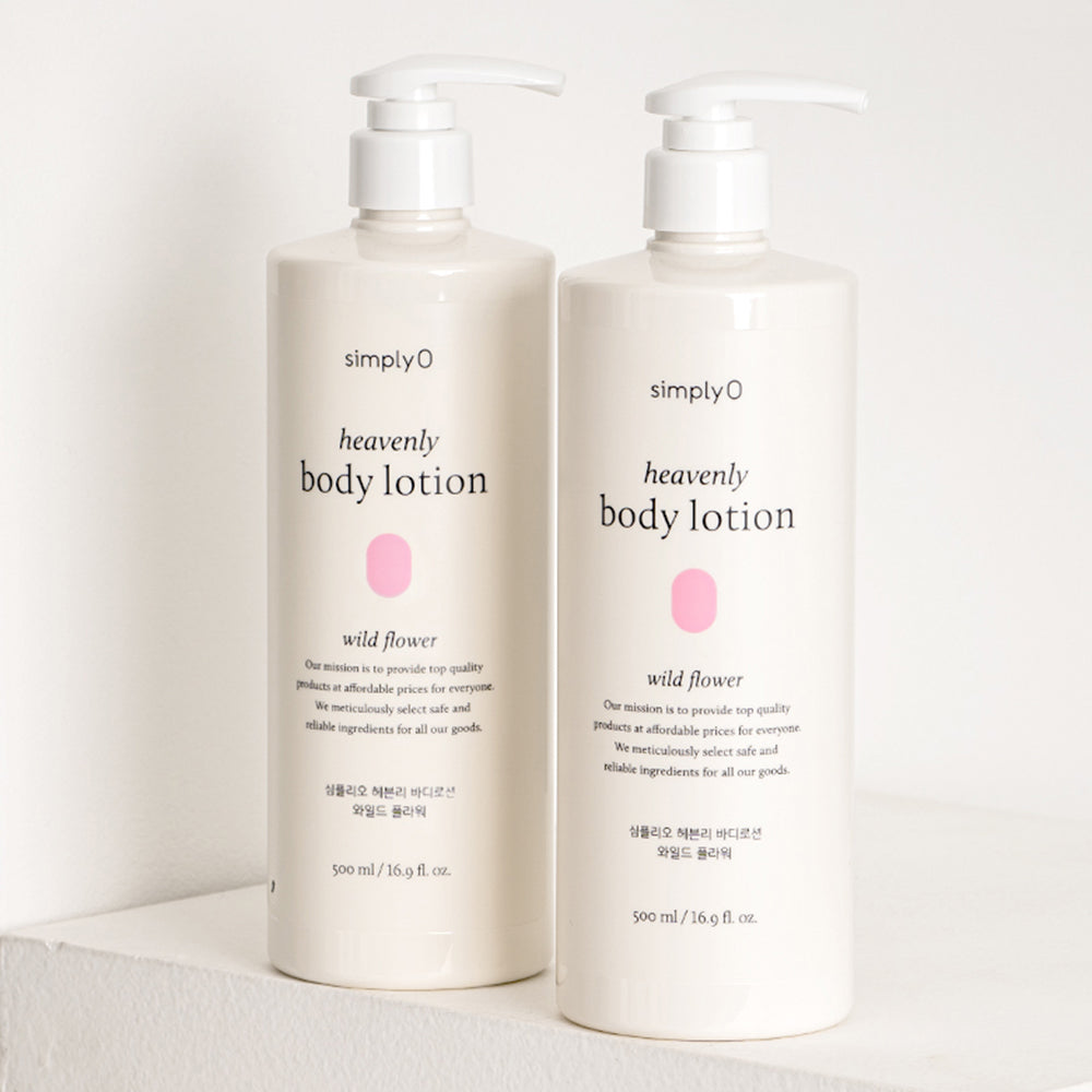 SIMPLYO Heavenly Body Lotion Wild Flower - Körperlotion mit Sheabutter und natürlichen Ölen, die zur Hautfeuchtigkeit und zum Hautkomfort beitragen - 500 ml