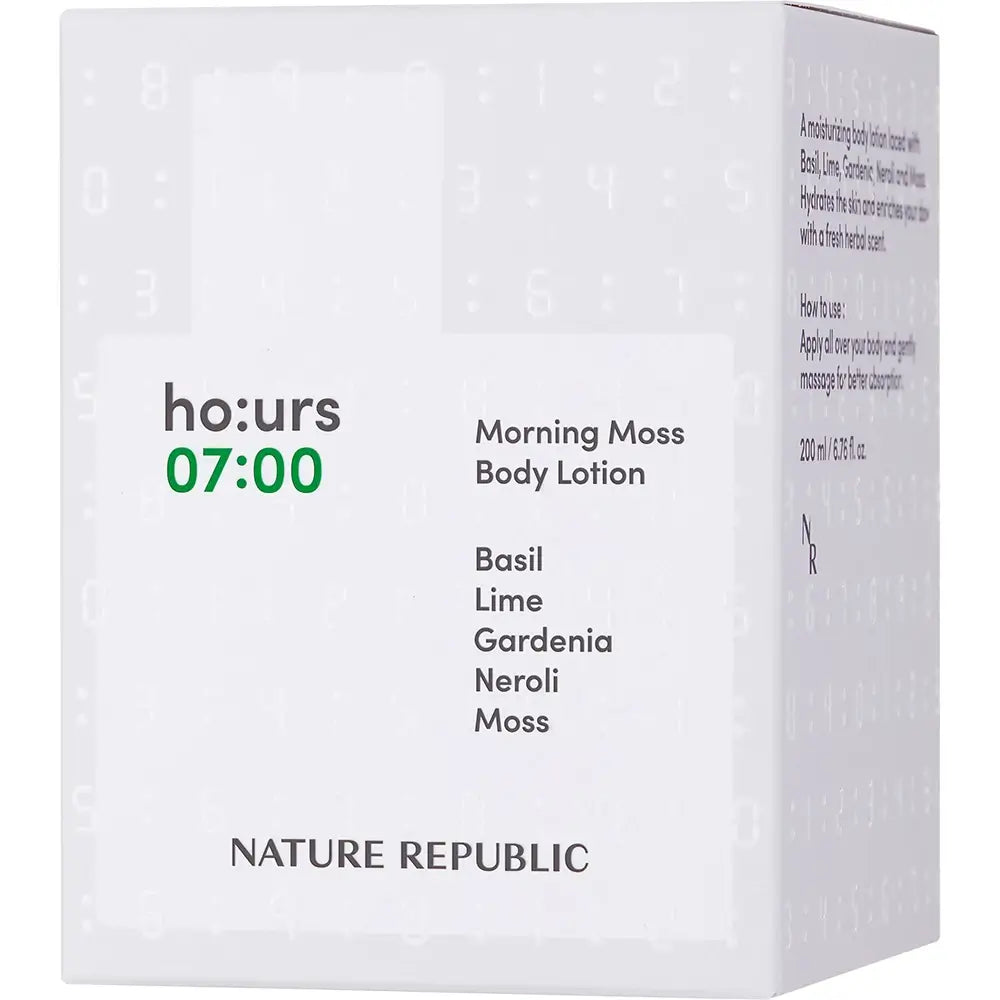 NATURE REPUBLIC ho:urs Körpermilch Morning Moss - Intensive Feuchtigkeit und luxuriöser Duft, 200 ml