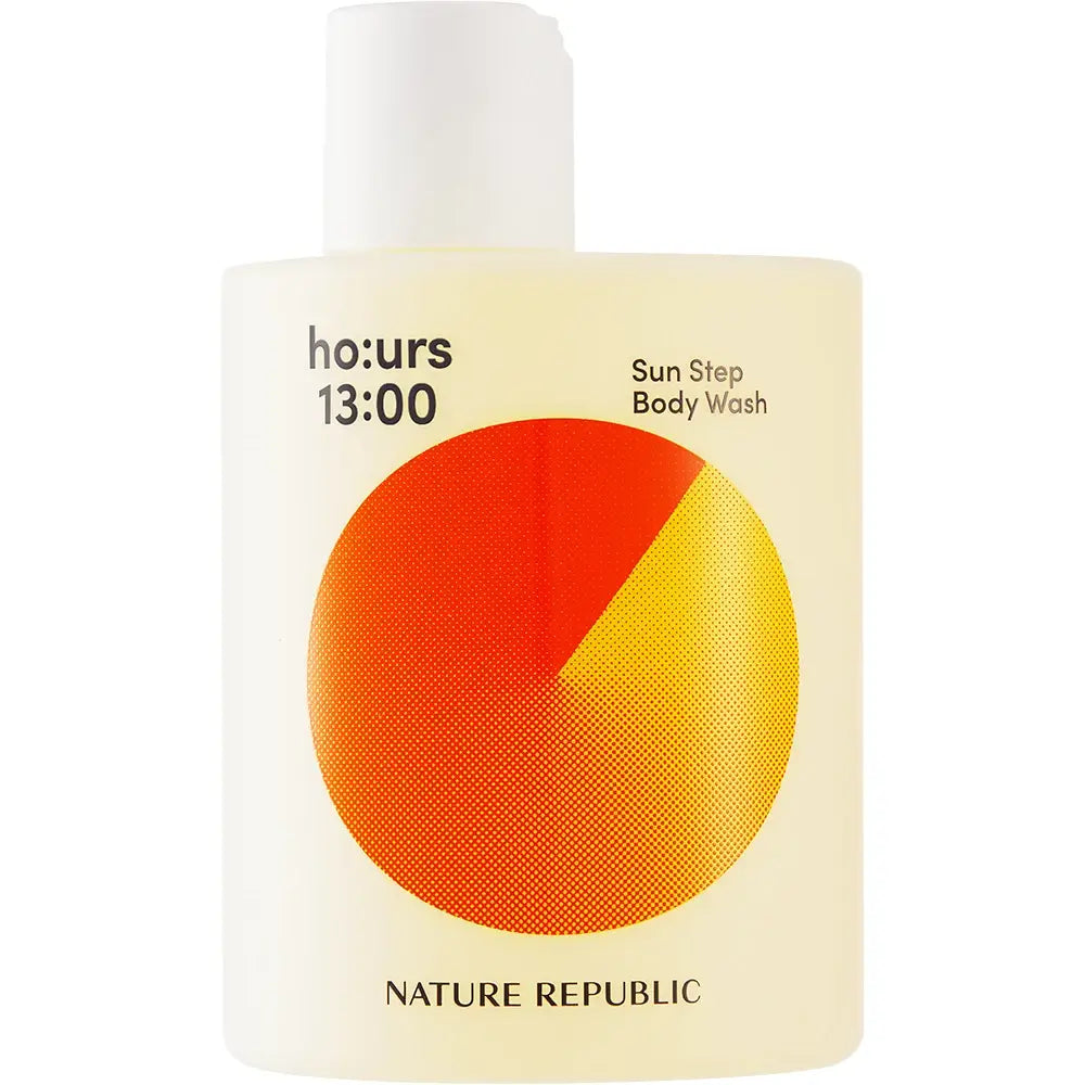 NATURE REPUBLIC ho:urs Gel de Dus Sun Step - Tiefe Feuchtigkeit und Erfrischung mit Vitaminen und Sheabutter, 300 ml