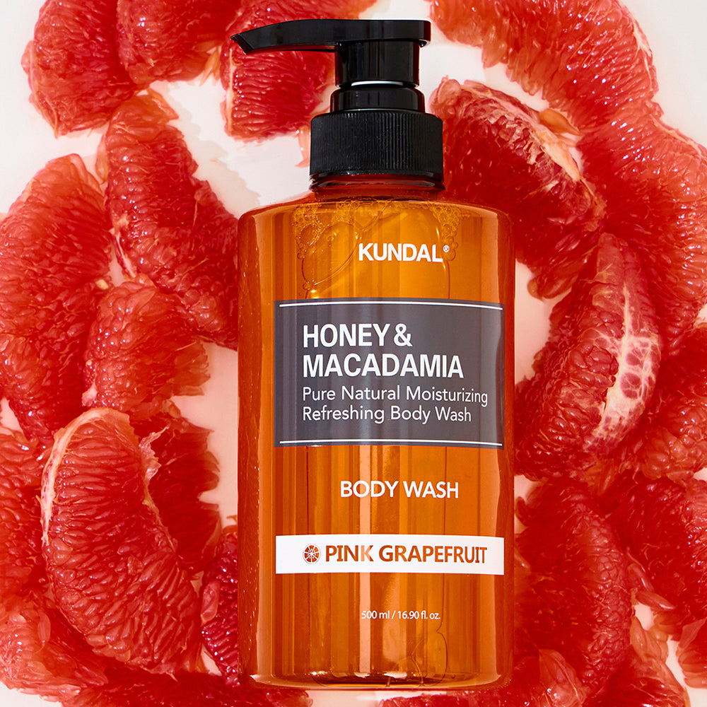KUNDAL Honig & Macadamia Pure Body Wash - Duschgel mit Aloe Vera und Honigextrakt zur Hautreinigung und für Komfort - 500 ml