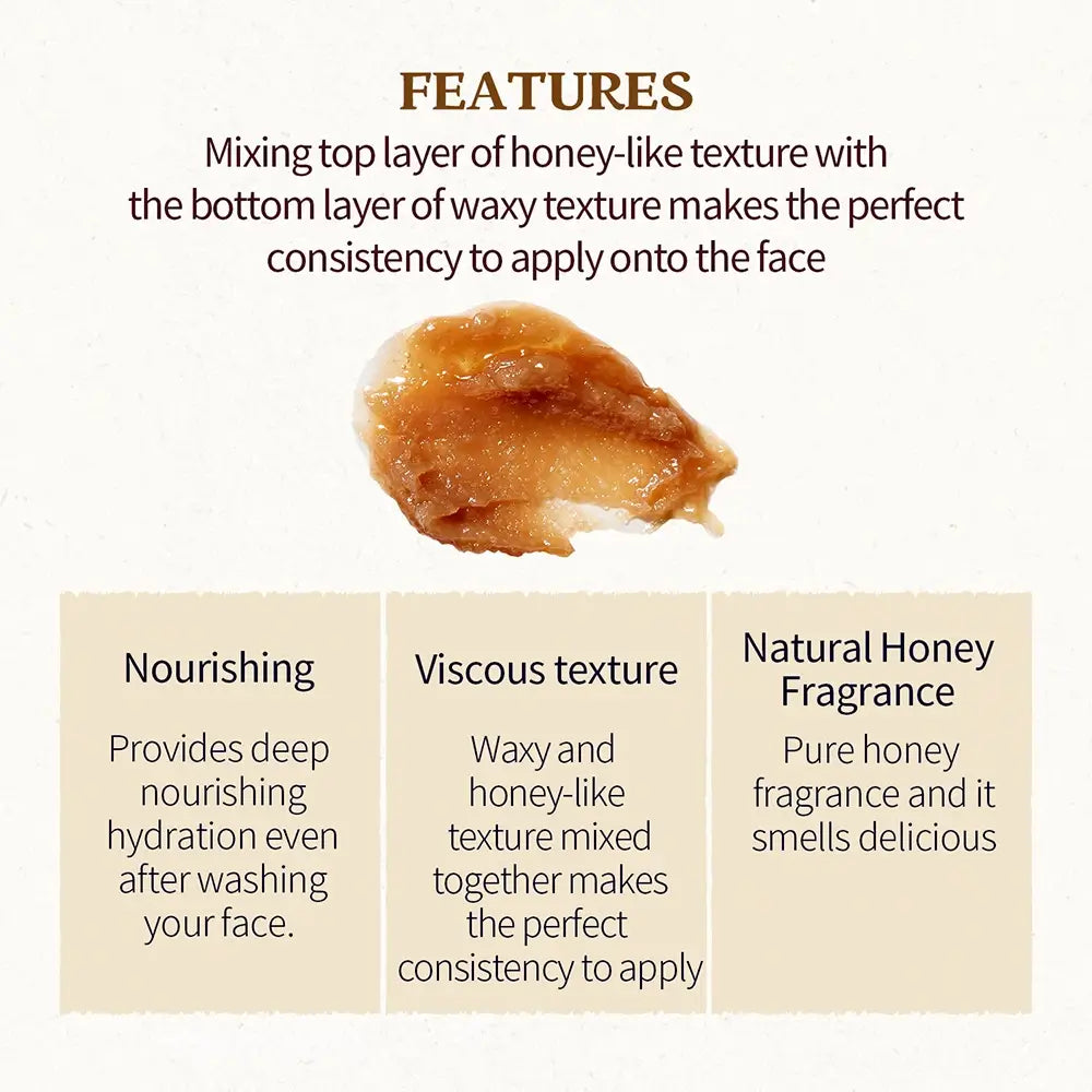 SKINFOOD Honig Zucker Maske - Gesichtsmaske mit Manuka-Honig und schwarzem Zucker zur sanften Hautpeeling und Feuchtigkeitspflege - 120 g