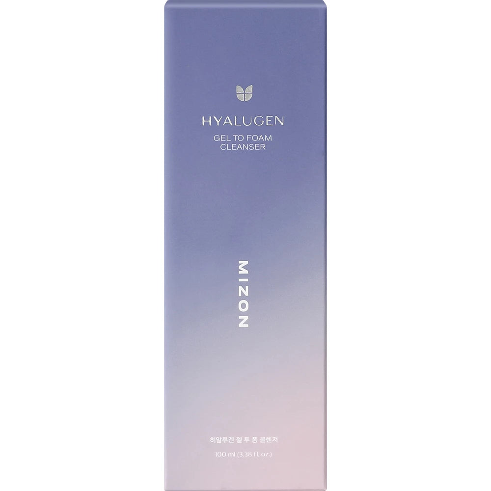 MIZON Hyalugen Gel to Foam Cleanser - Reinigungsschaum mit Hyaluronsäure und Glycerin, reinigt Unreinheiten und Talg, spendet Feuchtigkeit - 100 ml