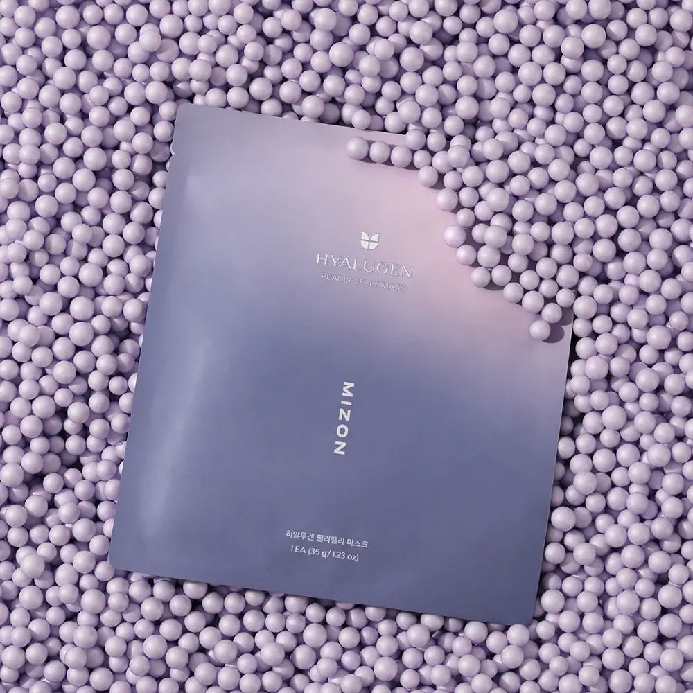 MIZON Hyalugen Pearly Jelly - Gesichtsmaske mit Hyaluronsäure und 4. Generation Kollagen zur Hydratisierung und Straffung - 35 g