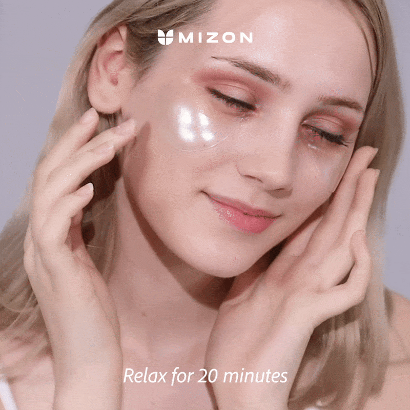 MIZON Hyaluronsäure Augen Gel Patch - Augenpads mit Hyaluronsäure und Meeresextrakten, die zur Feuchtigkeitspflege der empfindlichen Augenpartie beitragen und den Hautkomfort erhalten - 60 Stück