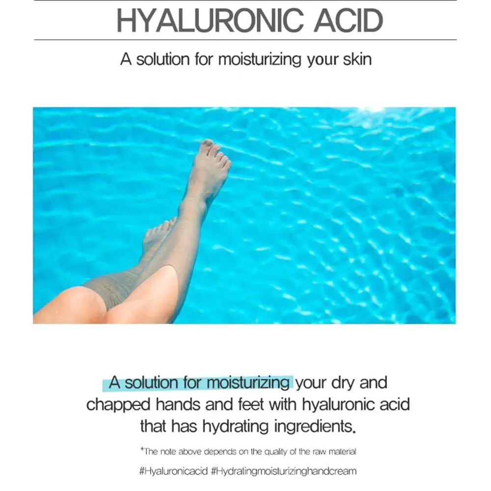 MIZON Hyaluronsäure Hand- und Fußcreme - Hand- und Fußcreme mit Hyaluronsäure für Hautfeuchtigkeit und Komfort - 100 ml