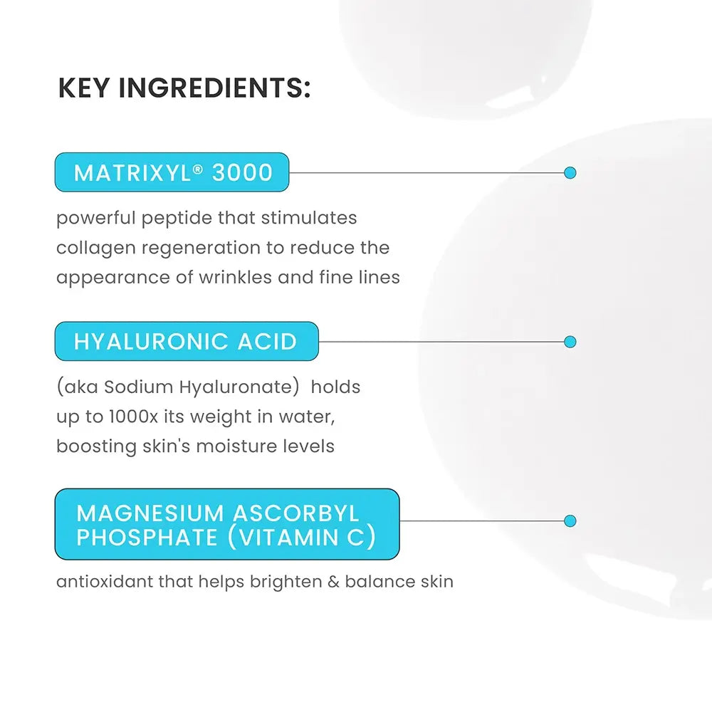 Timeless Skin Care Pure Line Hyaluronsäure & Vitamin C Serum - Intensive Feuchtigkeit und Ausstrahlung, 30 ml