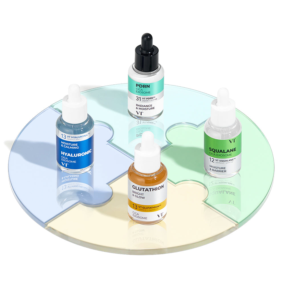 VT COSMETICS Hyaluronic Cica Exosome H3 - Gesichtsserum formuliert mit Hyaluronsäure und Cica Exosome für intensive Feuchtigkeitspflege und Komfort empfindlicher Haut - 30 ml