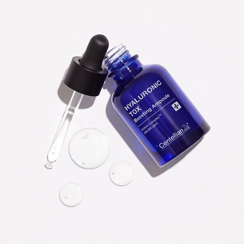 CENTELLIAN24 Hyaluron-Tox Boosting Ampulle - Gesichtsserum mit Hyaluronsäure und Panthenol zur Hautfeuchtigkeit und Komfort - 30 ml