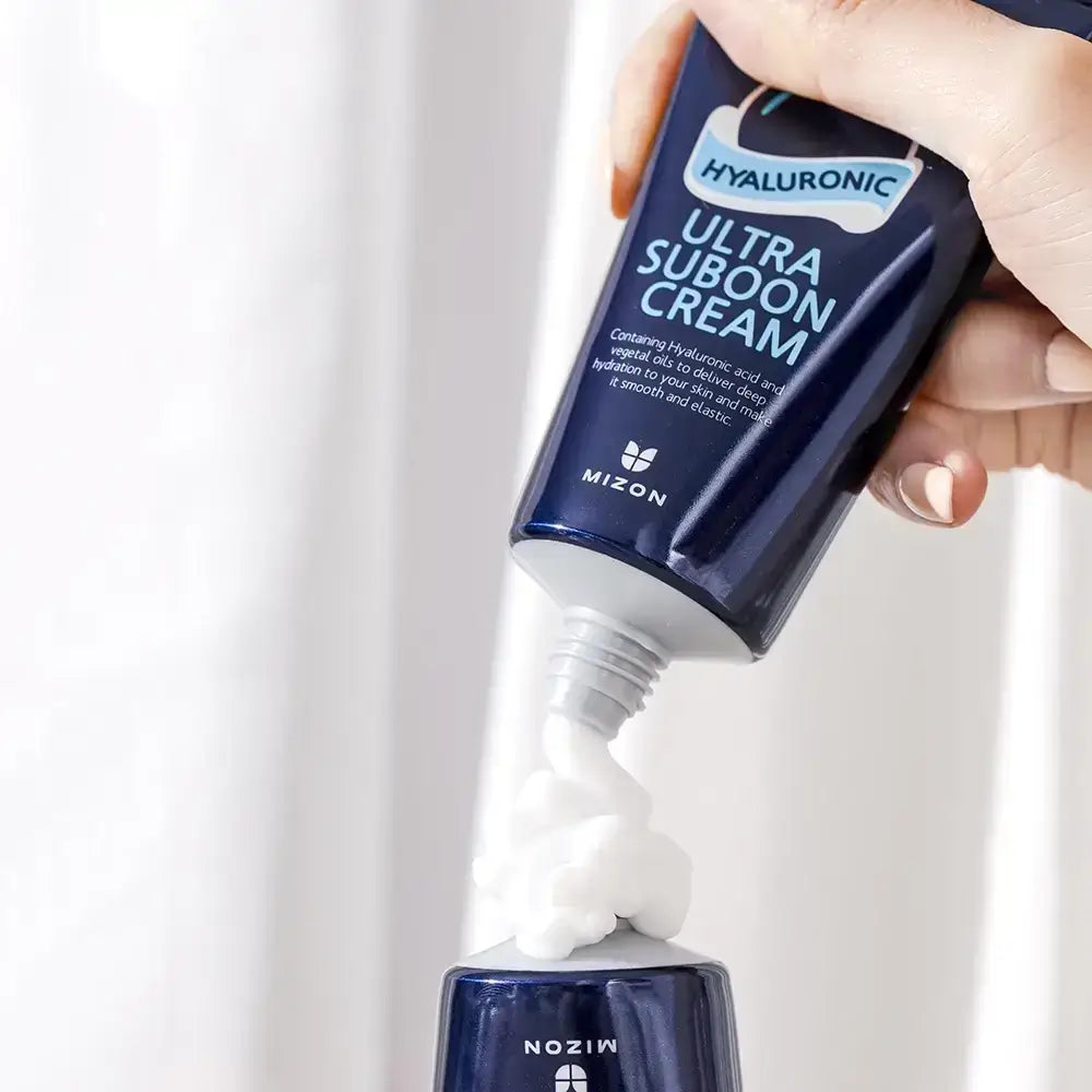 Mizon Hyaluronsäure Ultra Suboon Gesichtscreme - Tiefenfeuchtigkeit & Anti-Falten, Elastizität & Beruhigung, 45ml