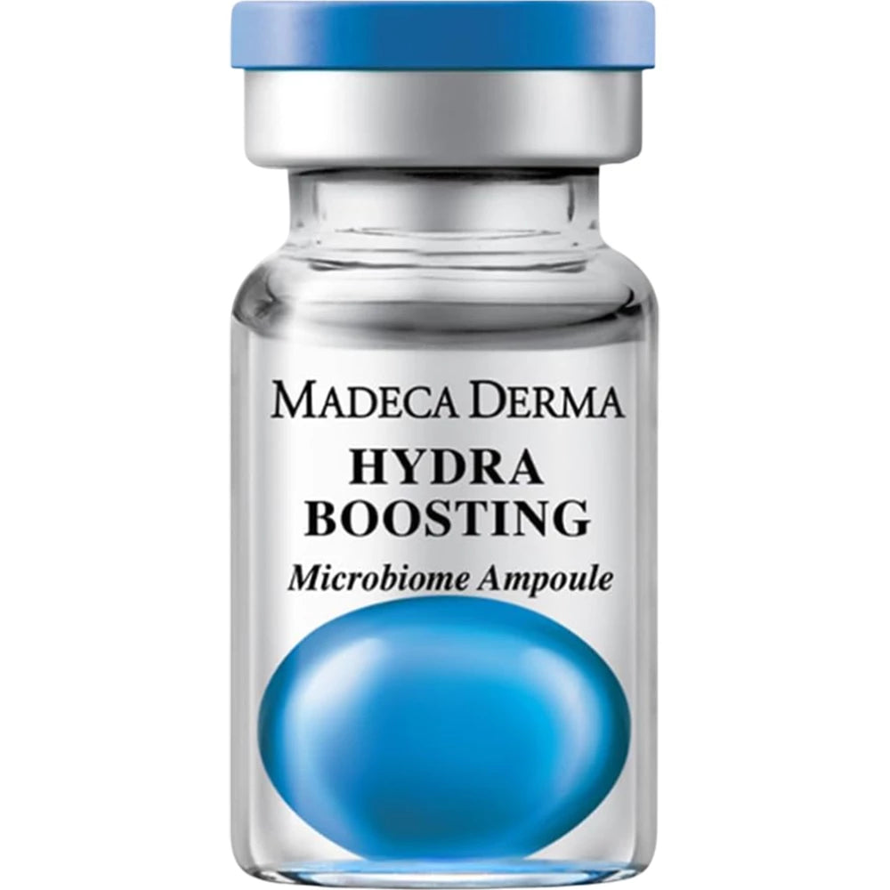 MADECA DERMA Hydra Boosting Microbiome Ampoule - Gesichtsserum mit Hyaluronsäure und Panthenol zur Hydratation und zum Gleichgewicht der Haut - 7 ml x 5 Stück