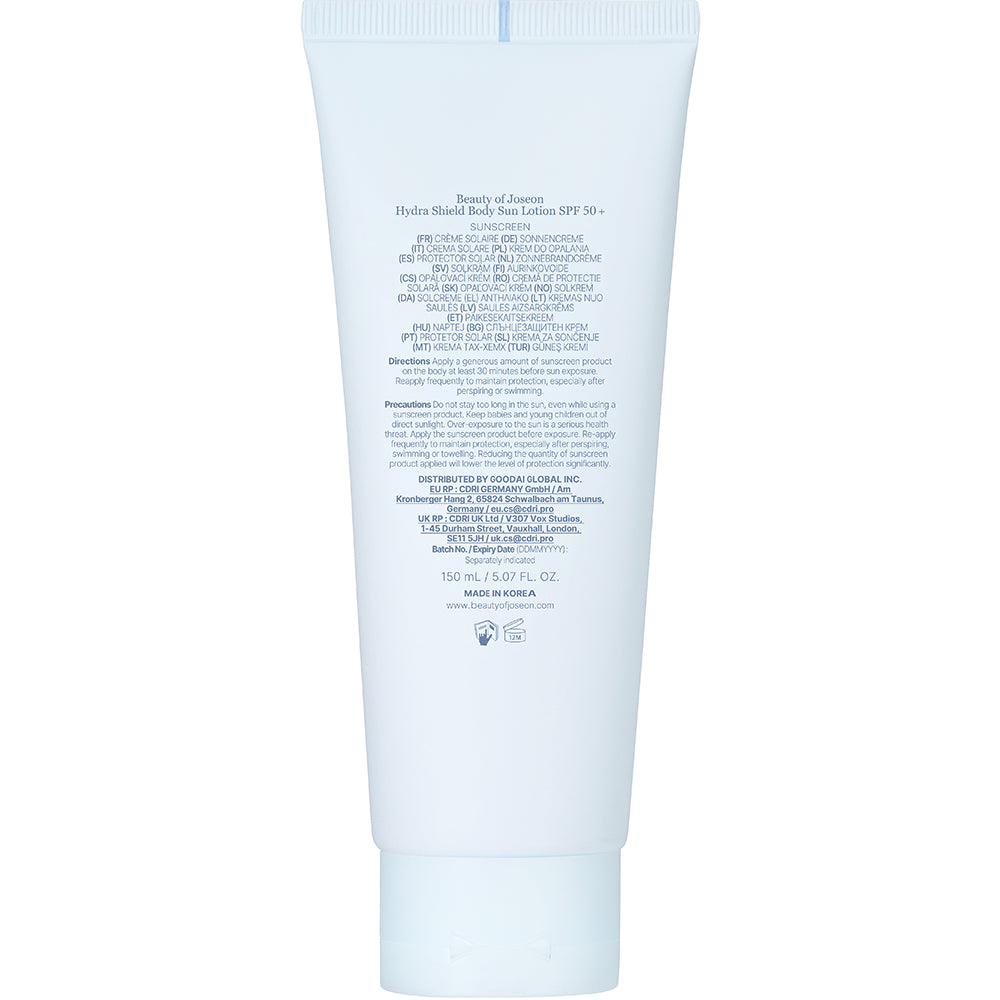 BEAUTY OF JOSEON Hydra Shield Körper-Sonnenlotion SPF50+ 150 ml