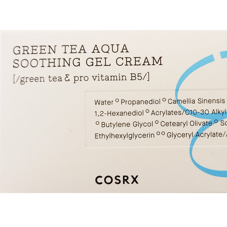COSRX Hydrium Green Tea Aqua Soothing Gel Cream, 50 ml