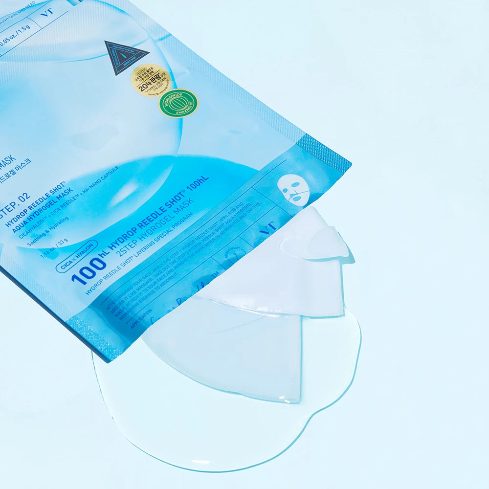 VT COSMETICS Hydrop Reedle Shot 100hL 2-Schritt-Hydrogelmaske