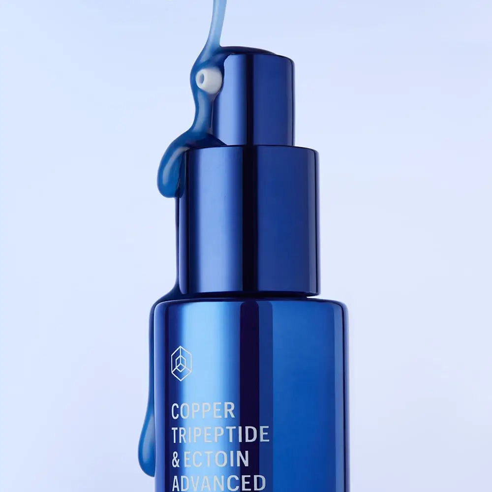 Etikett mit 1 % Copper Tripeptide, 2 % Ectoin & Acetyl Hexapeptide‑8-Komplex
