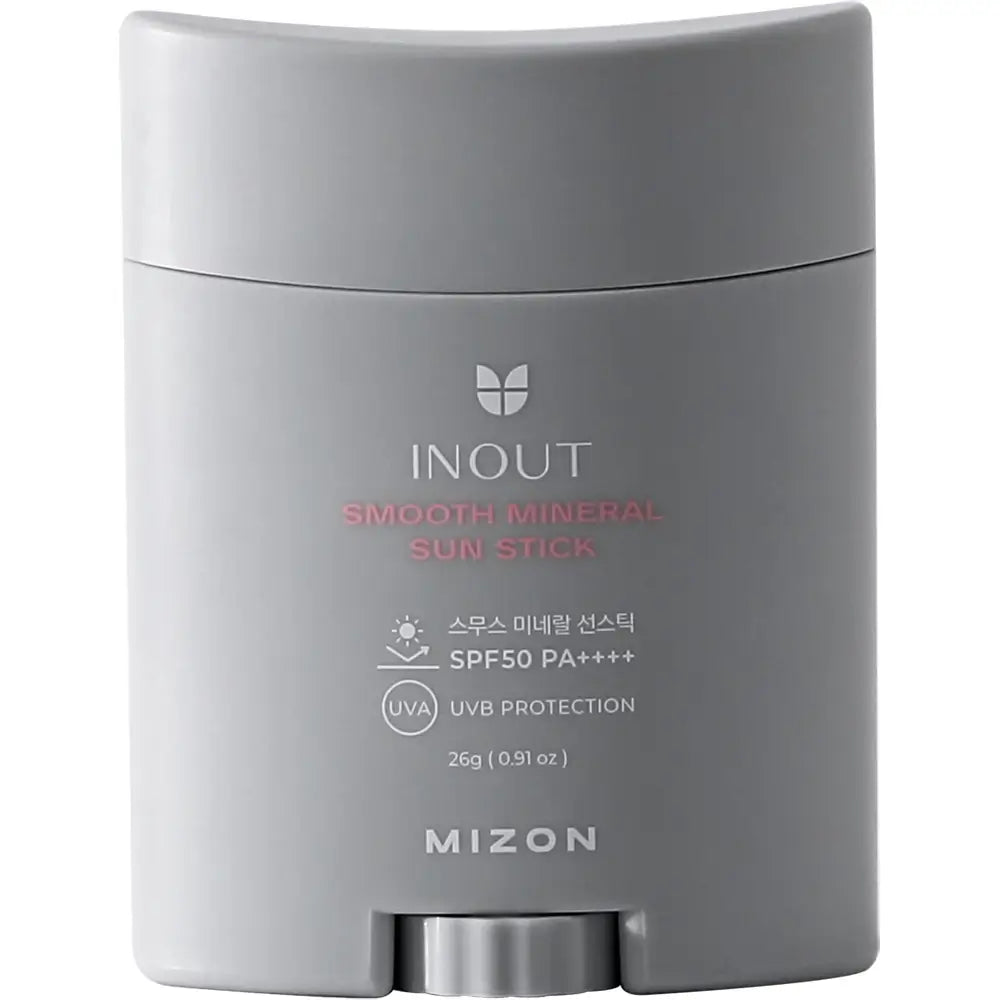 MIZON Inout Smooth Mineral Sun Stick SPF50 PA++++ - Stick für Gesicht und Körper mit Zinkoxid und Hyaluronsäure zum Schutz vor UVA- und UVB-Strahlen und zur Aufrechterhaltung der Feuchtigkeit - 26 g