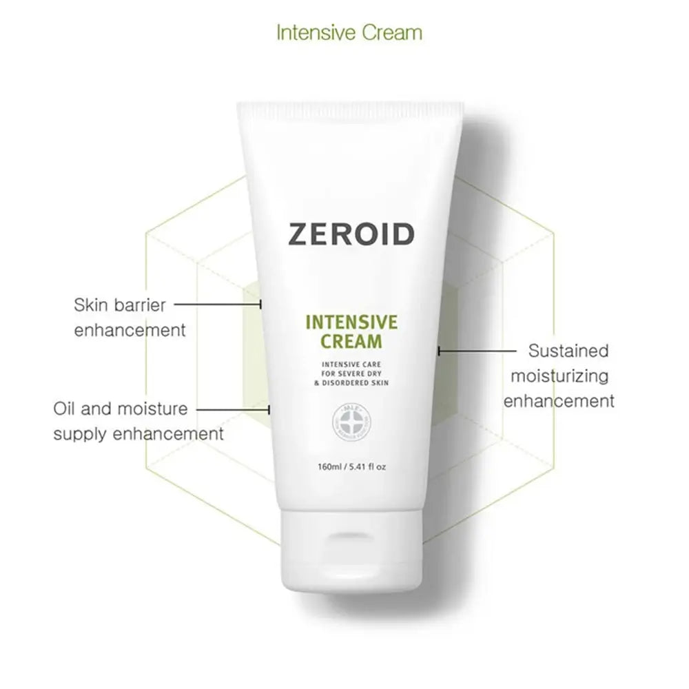 ZEROID Intensive Cream - Gesichtscreme mit Dimensamid und Squalan zur Hydratation, Beruhigung und Stärkung der Hautbarriere - 80 ml