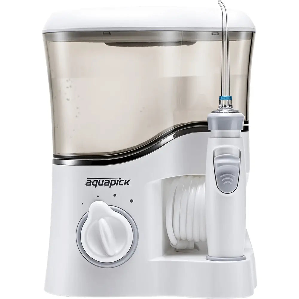 AQUAPICK AQ-350 - Munddusche mit ultrafeinem pulsierendem Wasserstrahl und abnehmbarem 600-ml-Tank