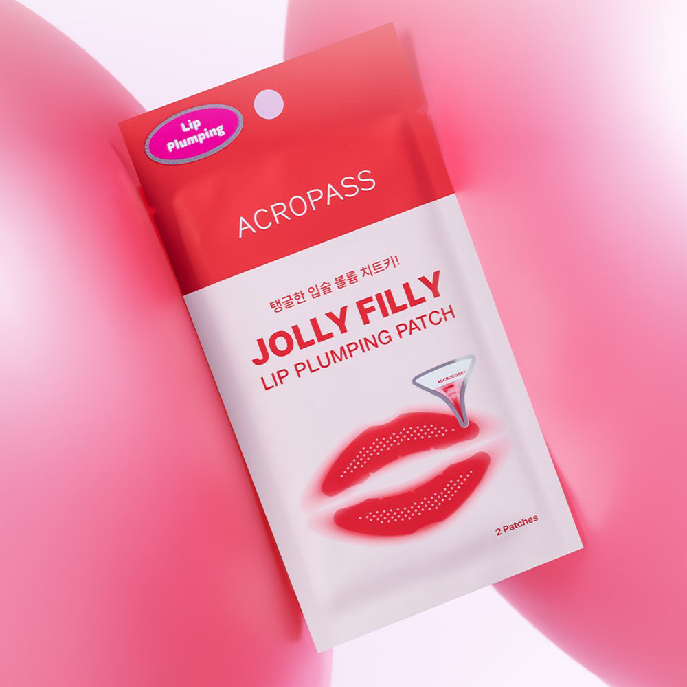 ACROPASS Jolly Filly Lippen-Plumping-Patch - Lippenmaske mit Hyaluronsäure und Capsicum Frutescens Fruchtextrakt zur Feuchtigkeitsversorgung der Lippen und zur Verbesserung des Lippenvolumens - 2 Stück