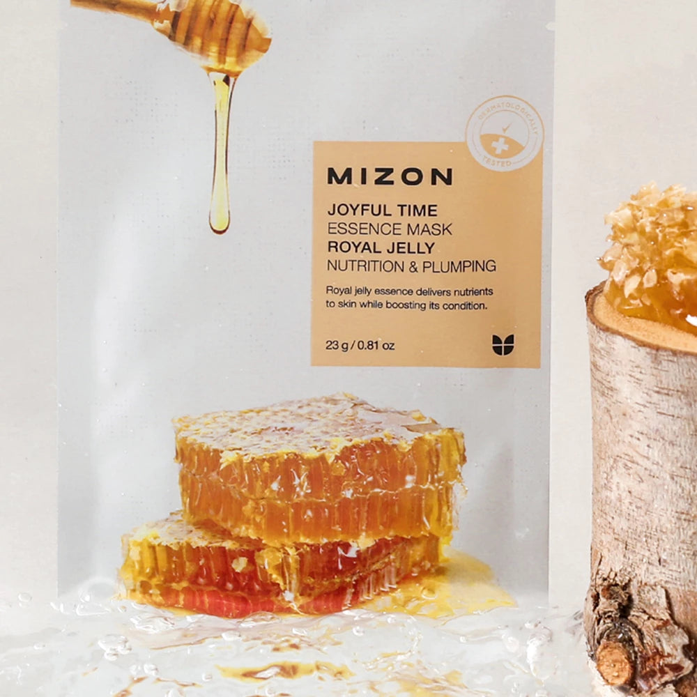MIZON Joyful Time Essence Mask Royal Jelly - Gesichtsmaske mit Gelée Royale und Hyaluronsäure