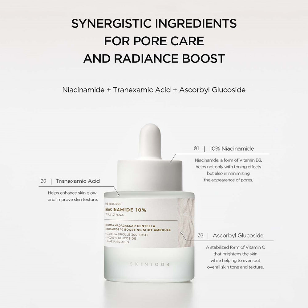 SKIN1004 Lab in Nature Madagascar Centella Niacinamide 10 Boosting Shot Ampoule