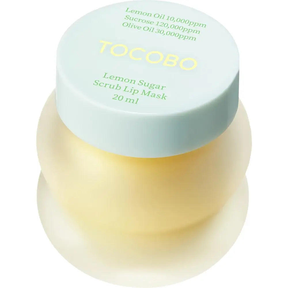 TOCOBO Zitronen Zucker Peeling Lippenmaske - Sanftes Peeling & Tiefenfeuchtigkeit, 20 ml