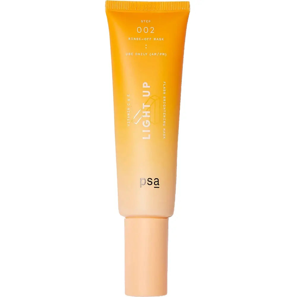 PSA Light Up - Aufhellende Gesichtsmaske mit Hyaluronsäure und L-Ascorbinsäure zur Reduzierung von fahlem Hautbild und zur Aufrechterhaltung des Feuchtigkeitsgehalts - 50 ml