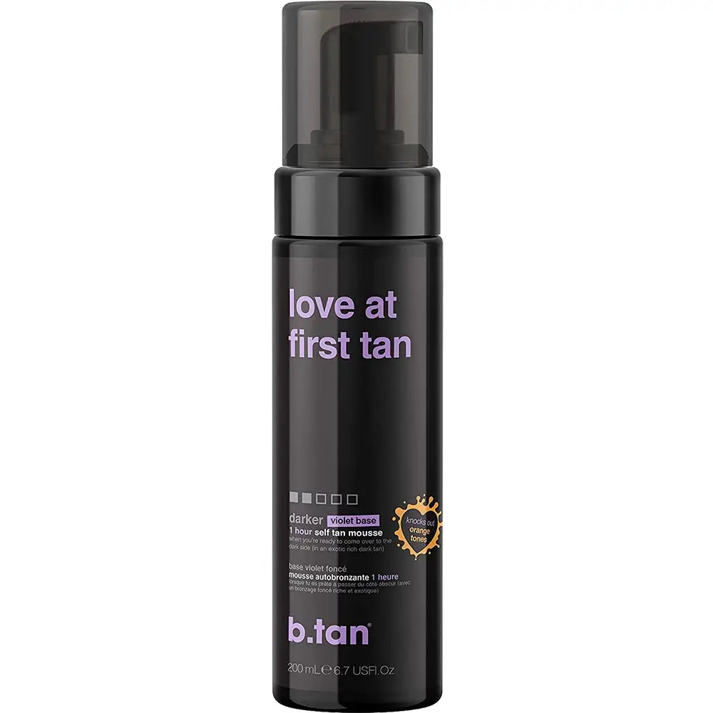B.tan Liebe auf den ersten Bräunungsschaum Stufe 2 - Intensiv Braun ohne Orangeton, vegane Formel mit schneller Wirkung, 200 ml