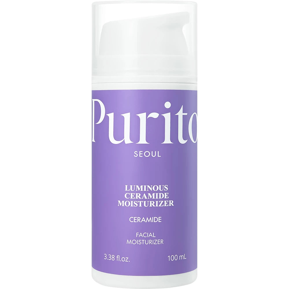 PURITO Luminous Ceramide Moisturizer - Gesichtscreme mit Ceramid NP und Panthenol zur Stärkung der Hautbarriere und für ein angenehmes Hautgefühl - 100 ml