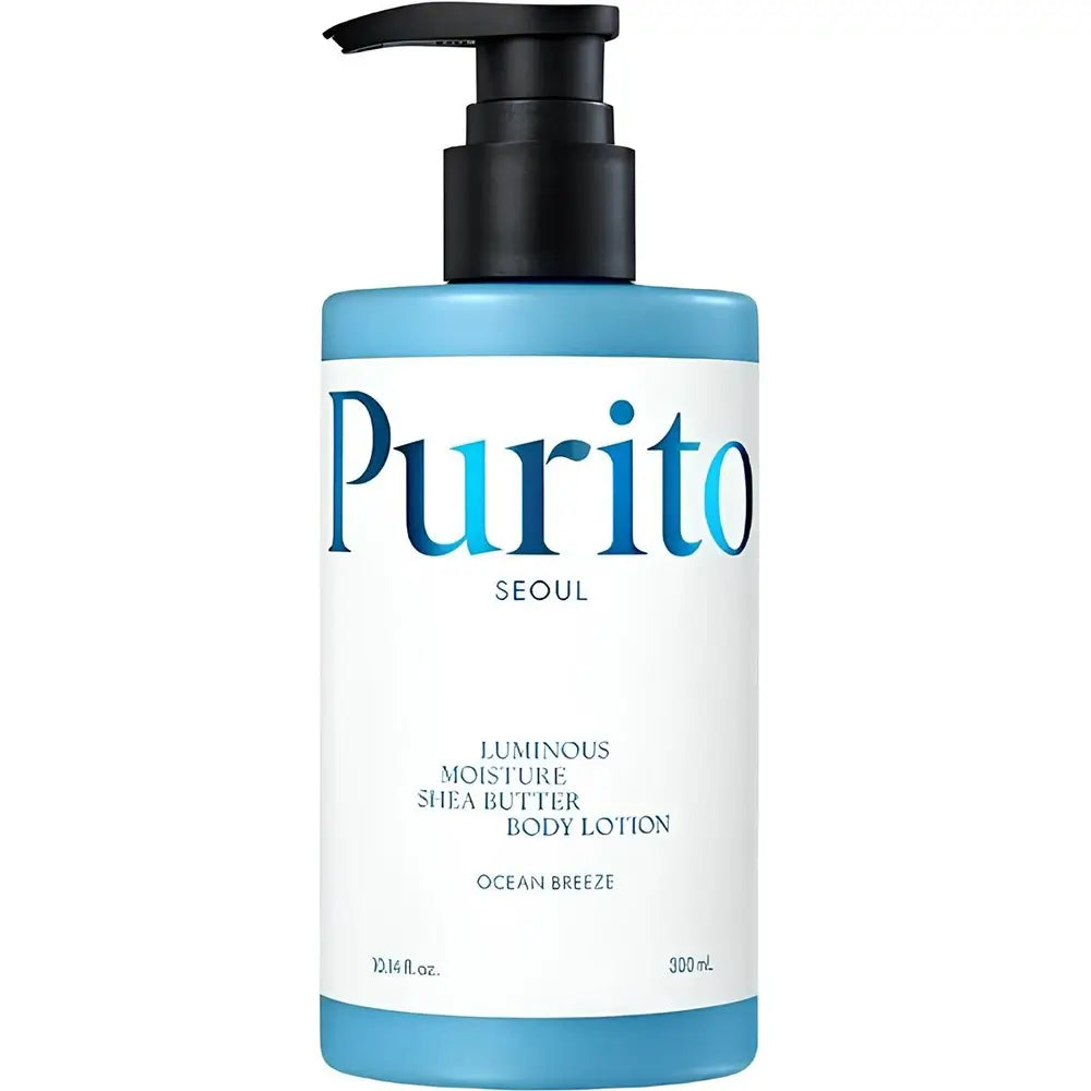 PURITO Luminous Moisture Shea Butter - Körperlotion mit fermentierter Sheabutter und Kameliensamenöl, für Hautfeuchtigkeit und Komfort - 300 ml