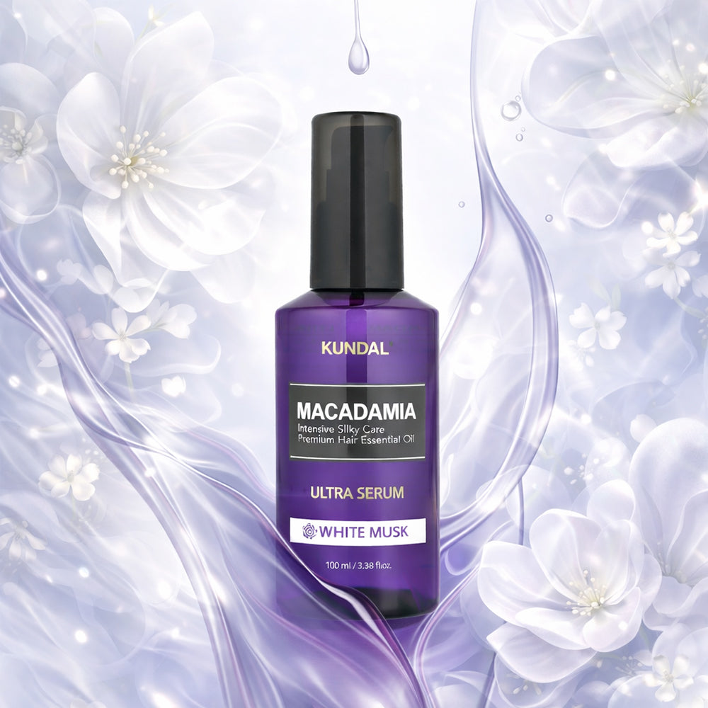 KUNDAL Macadamia Haarserum - Serum formuliert mit Macadamia-Kernöl und Arganöl, das zur Haarbefeuchtung, Glättung und Glanz beiträgt - 100 ml