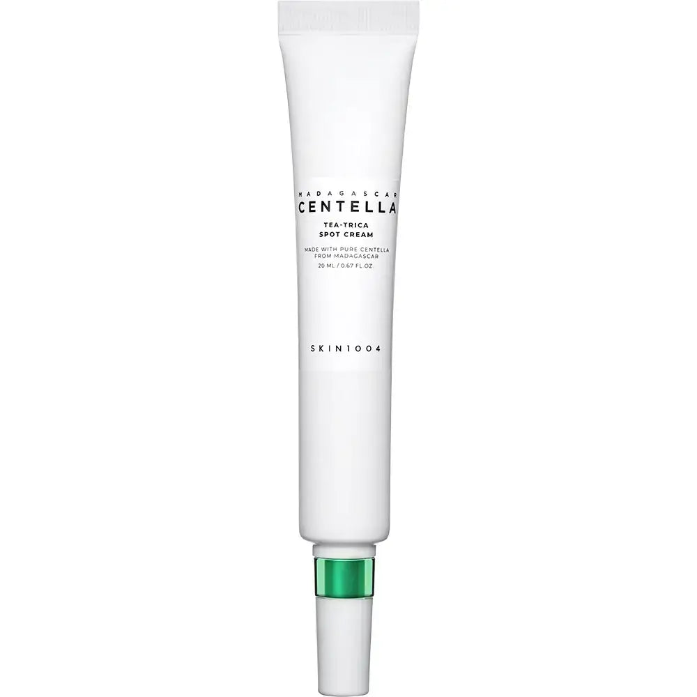 SKIN1004 Madagascar Centella Tea-Trica Spot Cream - Gesichtscreme mit Centella Asiatica-Extrakt und Teebaumblattwasser zur Beruhigung problematischer Hautstellen und zur Reduzierung des Erscheinungsbildes von Unreinheiten - 20 ml
