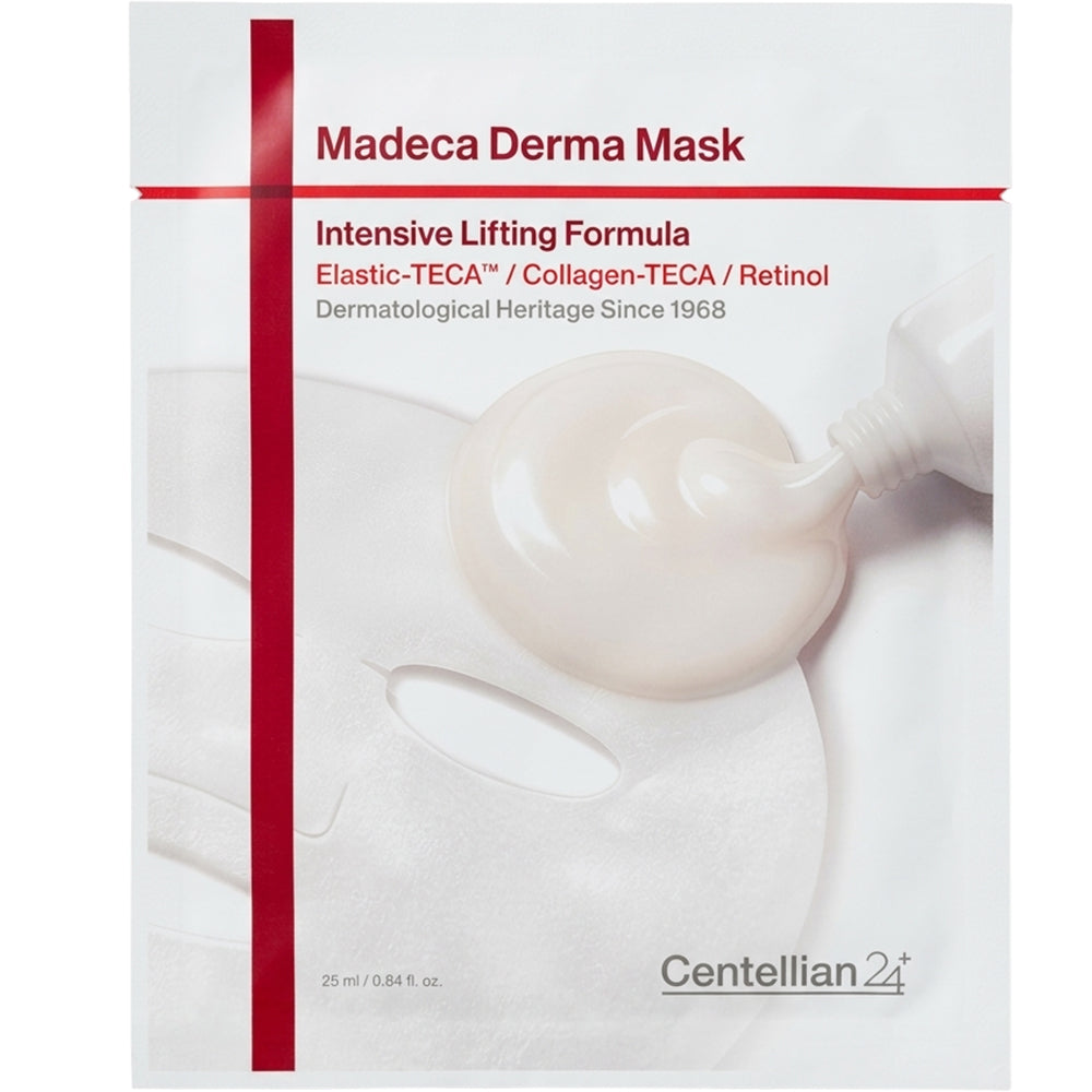 CENTELLIAN24 Madeca Derma Mask Intensive Lifting Formula - masca de fata formulata cu niacinamida si retinol, care contribuie la luminozitate si la mentinerea aspectului mai neted al pielii - 25 ml