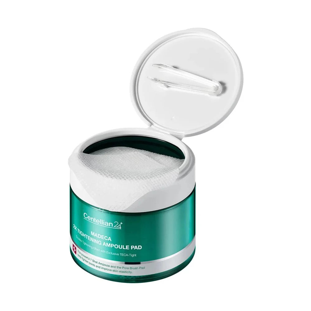 CENTELLIAN24 Madeca Double Tightening Ampoule Pad - Hautpflege-Pad mit AHA & BHA für sanftes Peeling und Hautkomfort - 60 Stück