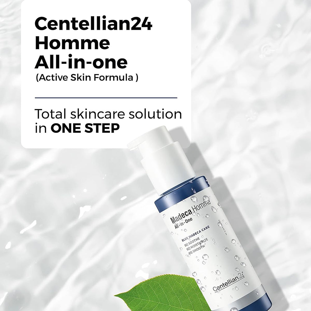 CENTELLIAN24 Madeca Homme All In One - Gesichtslotion mit Centella Asiatica Extrakt und Niacinamid, die zur Hautfeuchtigkeit und zur Aufrechterhaltung des Feuchtigkeits- und Talg-Gleichgewichts beitragen - 125 ml