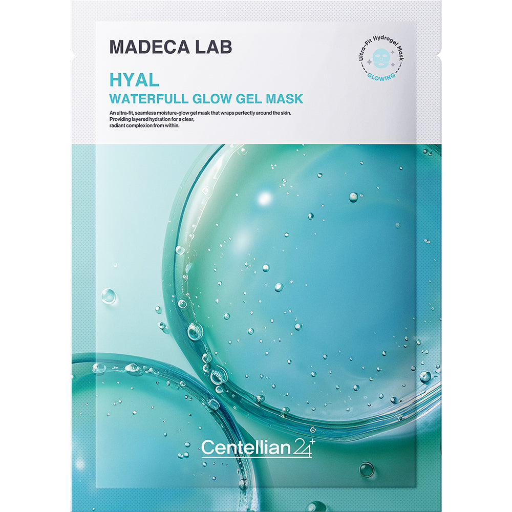 CENTELLIAN24 Madeca Lab Hyal Waterfull Glow Gel Mask - Gesichtsmaske mit Hyaluronsäure und Niacinamid für intensive Feuchtigkeit und Hautkomfort - 22g