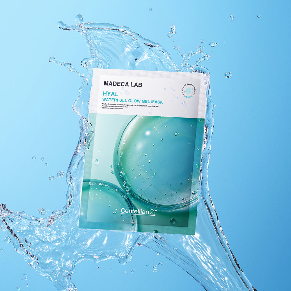 CENTELLIAN24 Madeca Lab Hyal Waterfull Glow Gel Mask - Gesichtsmaske mit Hyaluronsäure und Niacinamid für intensive Feuchtigkeit und Hautkomfort - 22g