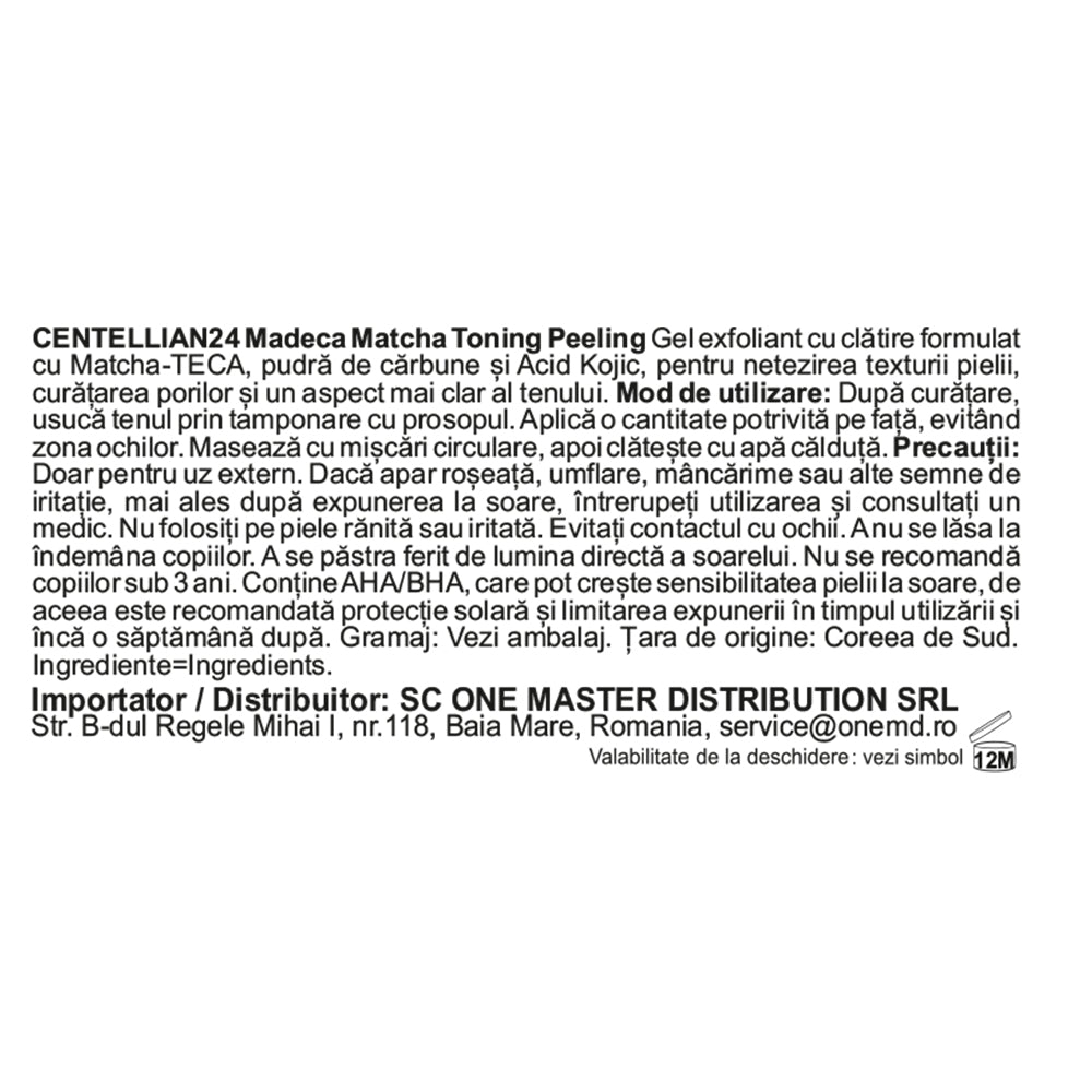 CENTELLIAN24 Madeca Matcha Toning Peeling-Gel, 150 ml