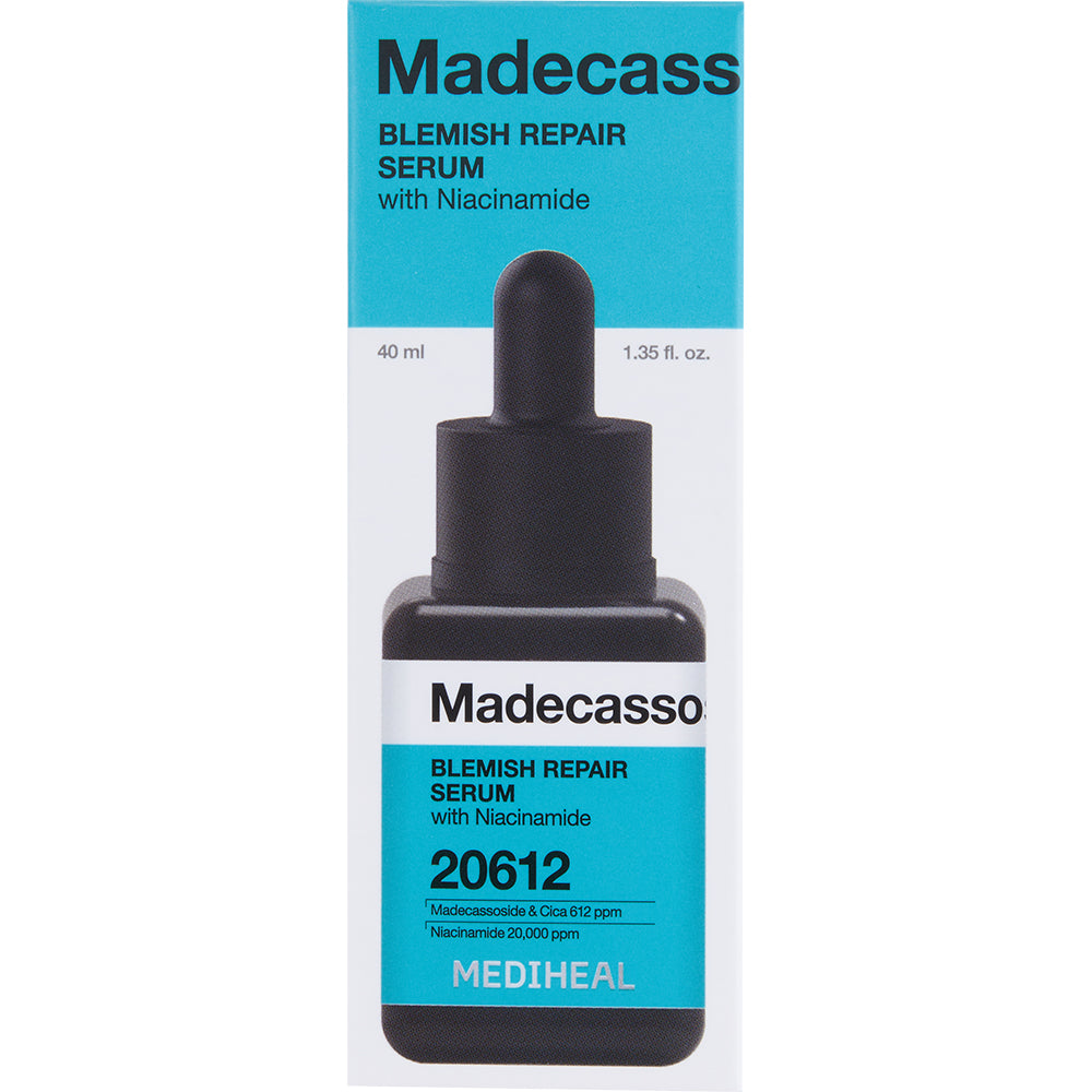 MEDIHEAL Madecassoside Blemish Repair Serum - ser de fata formulat cu madecassoside si niacinamida, care contribuie la calmarea pielii si la uniformizarea aspectului tenului - 40 ml