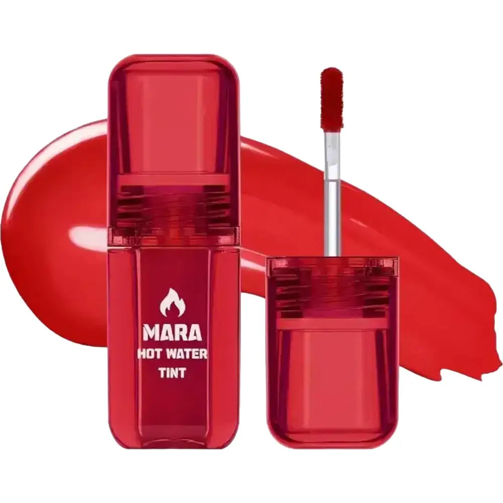 BLACK ROUGE Mara Hot Water Tint Lippen-Tönung LV03 Burning Mara - Intensive Farbe und Plumping-Effekt, Transferresistent, 5g