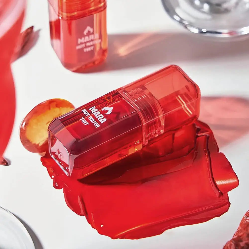 BLACK ROUGE Mara Hot Water Tint Lippen-Tönung LV03 Burning Mara - Intensive Farbe und Plumping-Effekt, Transferresistent, 5g