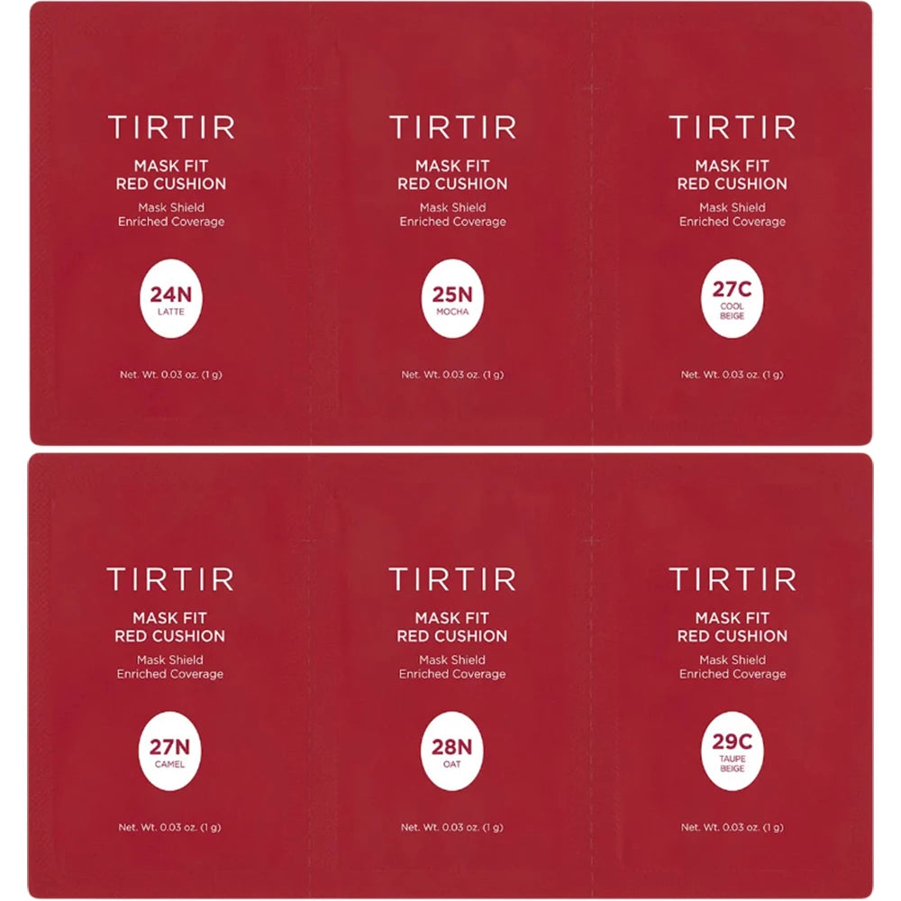 TIRTIR Mask Fit Red Cushion Kit - 6 X 1 gr - 24N-29C